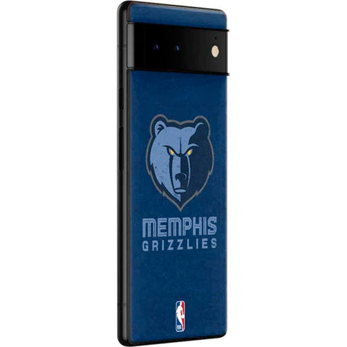 NBA Memphis Grizzlies Distressed Google Pixel 6 Skin